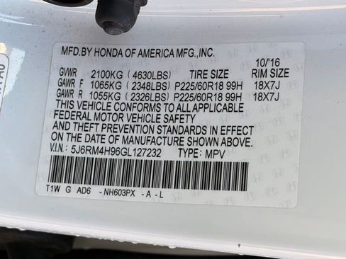Used 2016 Honda CR-V Touring image 31