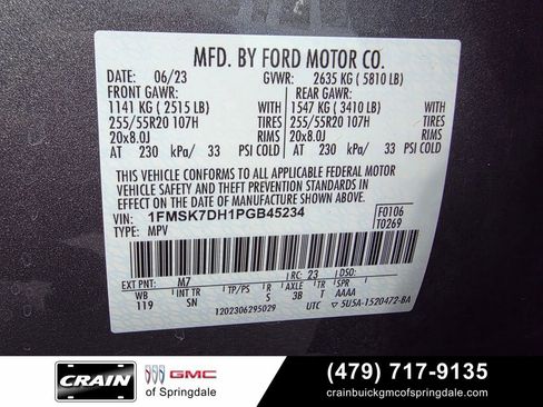 Used 2023 Ford Explorer XLT w/ Equipment Group 202A RWD image 34