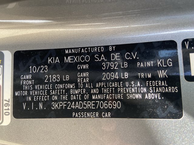 Used 2024 Kia Forte LXS w/ LXS Technology Package FWD image 43