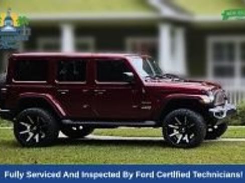Used 2021 Jeep Wrangler Unlimited Sahara AWD/4WD image 1