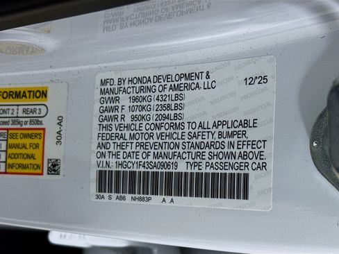 Used 2025 Honda Accord SE image 37