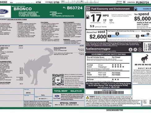 Certified 2023 Ford Bronco Wildtrak AWD/4WD image 5