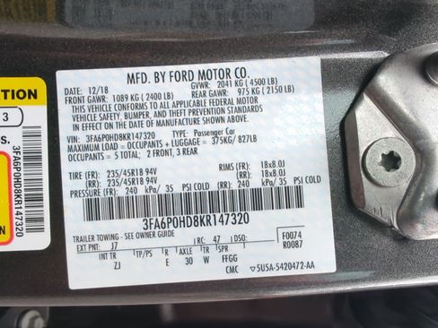 Used 2019 Ford Fusion SE w/ Equipment Group 151A image 35