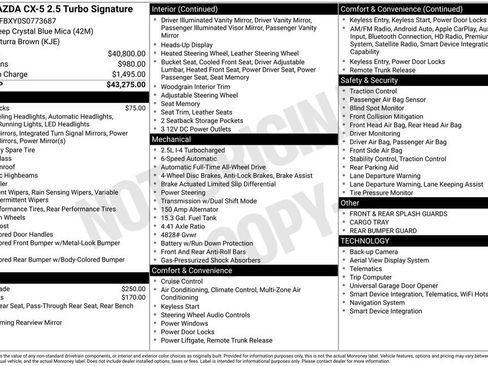 New 2025 MAZDA CX-5 Signature image 6