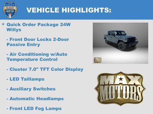 New 2025 Jeep Gladiator Sport AWD/4WD image 12