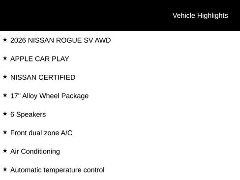 Certified 2026 Nissan Rogue SV AWD/4WD image 6