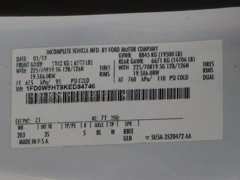 Used 2019 Ford F550 4x4 Crew Cab Super Duty image 55