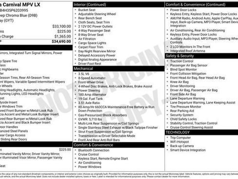 Certified 2023 Kia Carnival LX image 44
