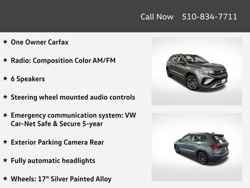 Certified 2023 Volkswagen Taos S FWD image 4
