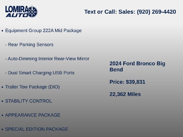 Used 2024 Ford Bronco Big Bend AWD/4WD image 7