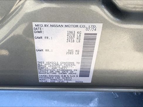 Used 2024 Nissan Altima 2.5 SV FWD image 32