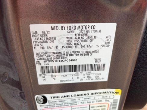 Used 2012 Ford F150 FX2 w/ FX Luxury Pkg image 14