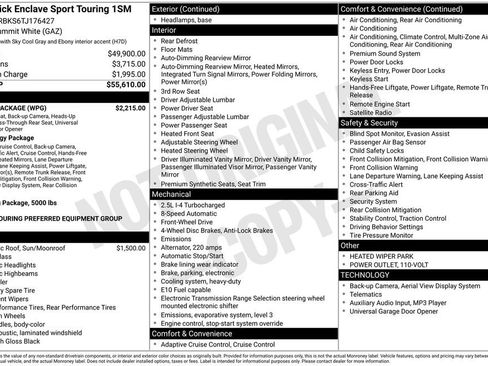 New 2026 Buick Enclave Sport Touring w/ Power Package FWD image 36