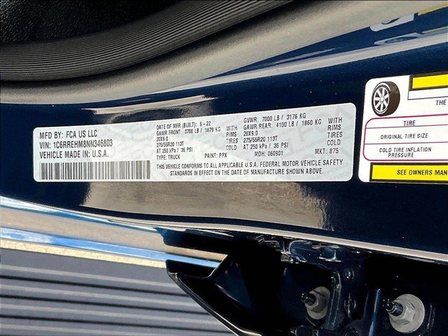 Used 2022 RAM 1500 Limited w/ Body Color Bumper Group RWD image 30