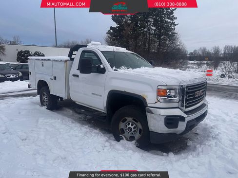 Used 2015 GMC Sierra 2500 4x4 Regular Cab w/ Snow Plow Prep Package image 1