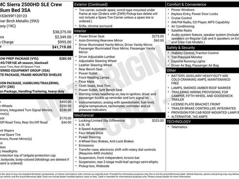 Used 2009 GMC Sierra 2500 SLE w/ Snow Plow Prep Package AWD/4WD image 2