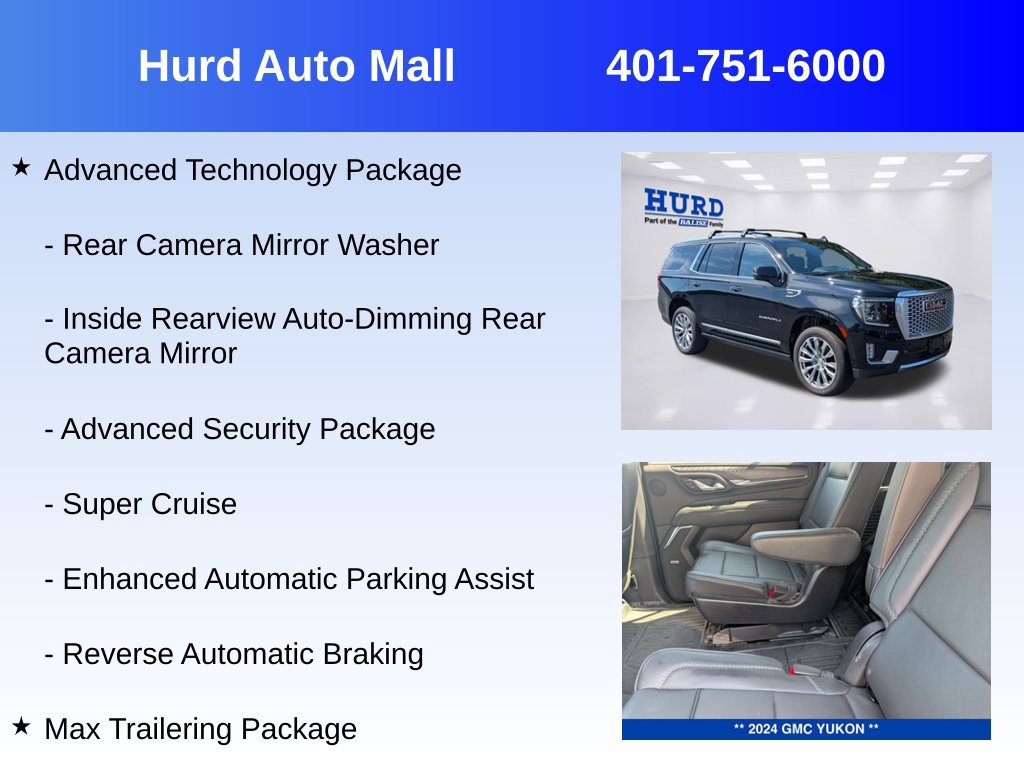 Used 2024 GMC Yukon Denali w/ Advanced Technology Package AWD/4WD image 21