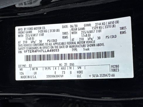 Used 2020 Ford Ranger XL w/ Equipment Group 101A Mid AWD/4WD image 32