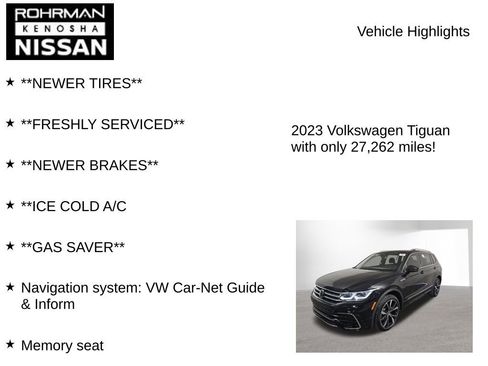 Used 2023 Volkswagen Tiguan SEL R-Line AWD/4WD image 7