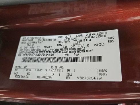 Used 2016 Ford F150 XLT w/ Equipment Group 302A Luxury AWD/4WD image 38