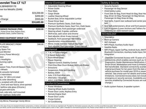 Used 2019 Chevrolet Trax LT w/ LT Convenience Package FWD image 24