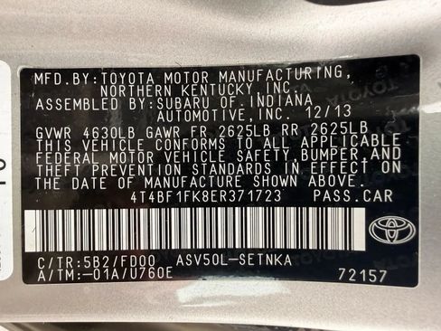 Used 2014 Toyota Camry LE FWD image 40