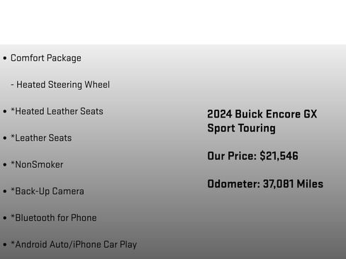 Used 2024 Buick Encore GX Sport Touring w/ Comfort Package image 12