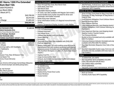 Used 2023 GMC Sierra 1500 Pro w/ Pro Value Package image 4