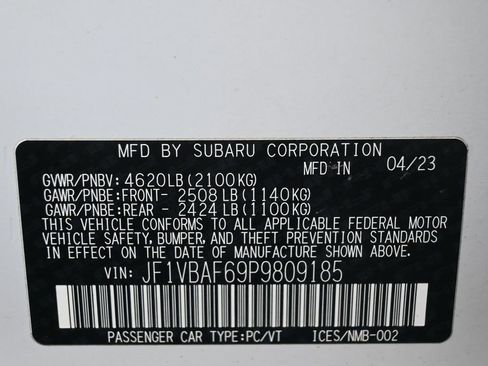 Used 2023 Subaru WRX Premium AWD/4WD image 8