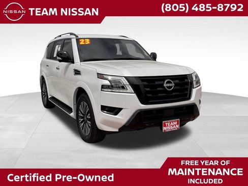 Certified 2023 Nissan Armada SL w/ Midnight Edition Package RWD image 1