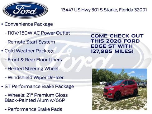 Certified 2020 Ford Edge ST w/ Equipment Group 401A AWD/4WD image 33