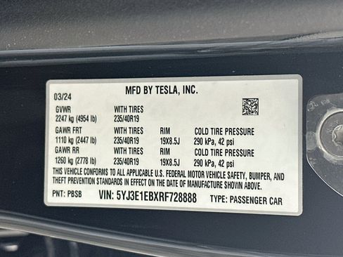 Used 2024 Tesla Model 3 Long Range AWD/4WD image 12