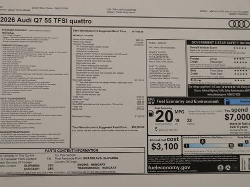 New 2026 Audi Q7 3.0T Premium Plus image 32