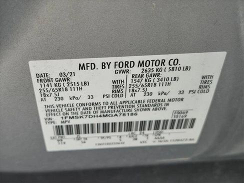 Used 2021 Ford Explorer XLT w/ Equipment Group 202A RWD image 23