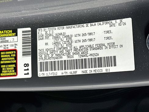 Certified 2026 Toyota Tacoma TRD Off-Road AWD/4WD image 31