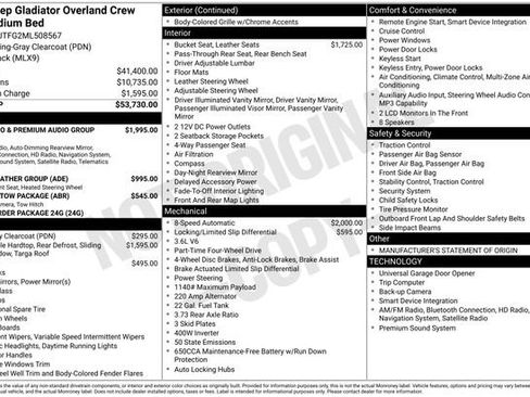 Used 2021 Jeep Gladiator Overland AWD/4WD image 6