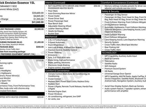 Used 2022 Buick Envision Essence w/ Technology Package I FWD image 15