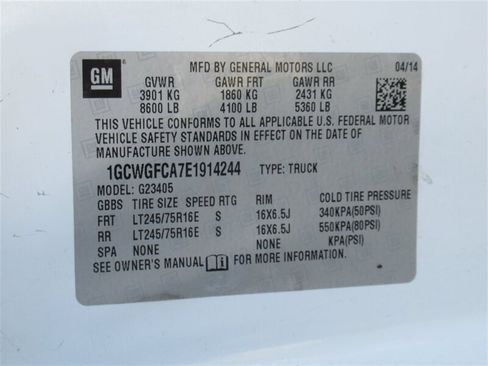 Used 2014 Chevrolet Express 2500 image 7