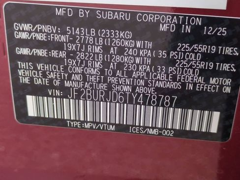 New 2026 Subaru Outback Touring XT image 36