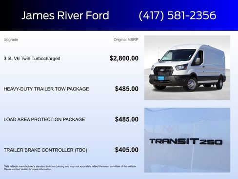 New 2026 Ford Transit 250 148 Medium Roof Extended AWD w/ Load Area Protection Package image 5