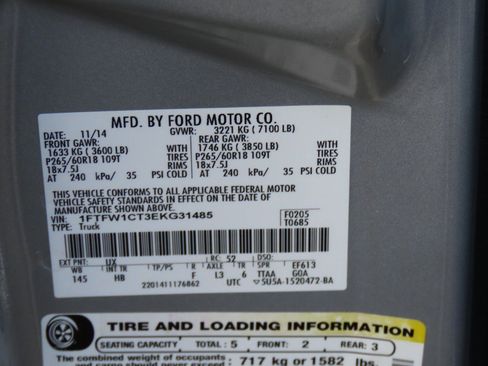 Used 2014 Ford F150 Lariat w/ Equipment Group 501A Mid image 32