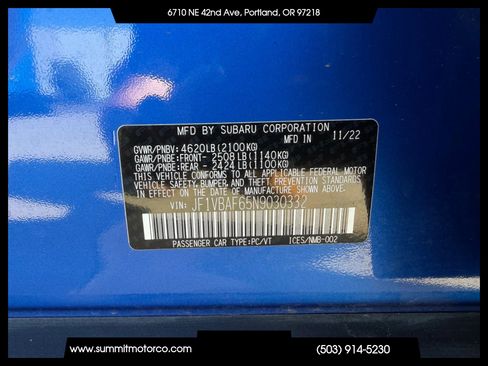 Used 2022 Subaru WRX Premium AWD/4WD image 29