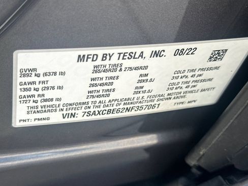 Used 2022 Tesla Model X Plaid AWD/4WD image 33