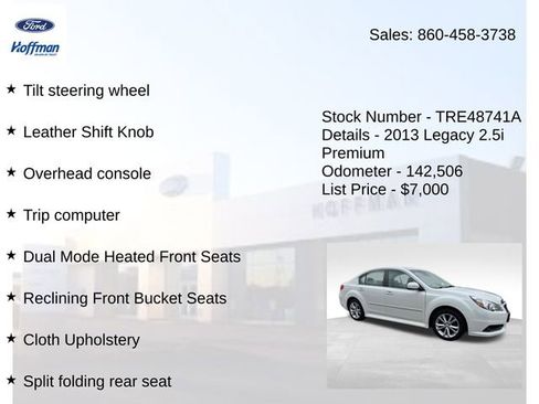 Used 2013 Subaru Legacy 2.5i Premium AWD/4WD image 28