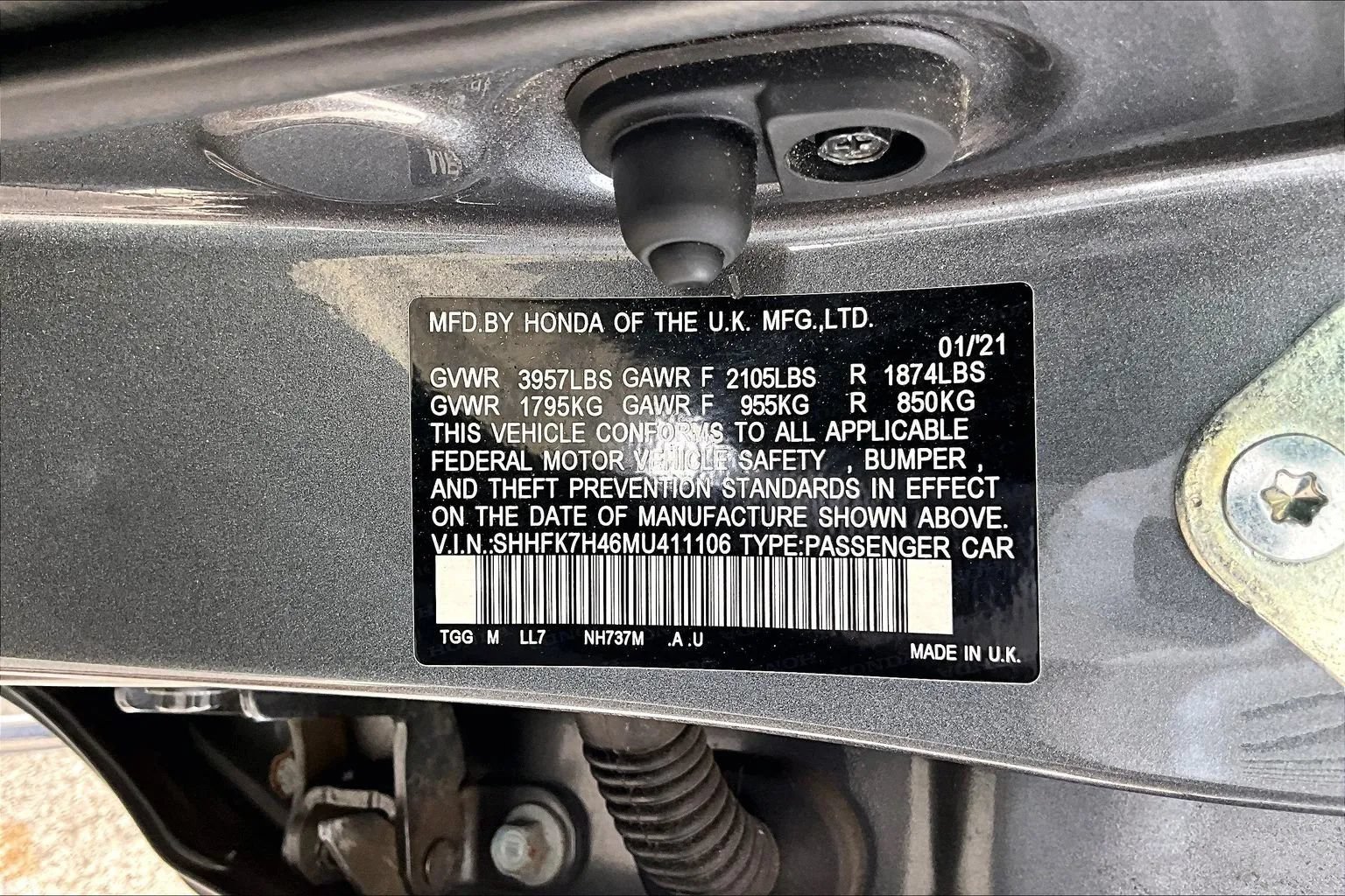 Used 2021 Honda Civic Sport image 16
