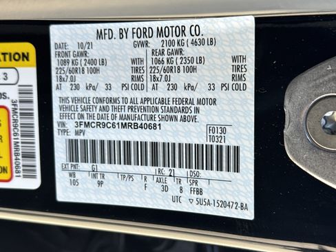 Used 2021 Ford Bronco Sport Outer Banks w/ Outer Banks Package (96D) image 36