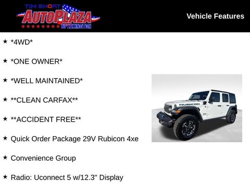 Used 2025 Jeep Wrangler Unlimited Rubicon 4xe w/ Convenience Group AWD/4WD image 7