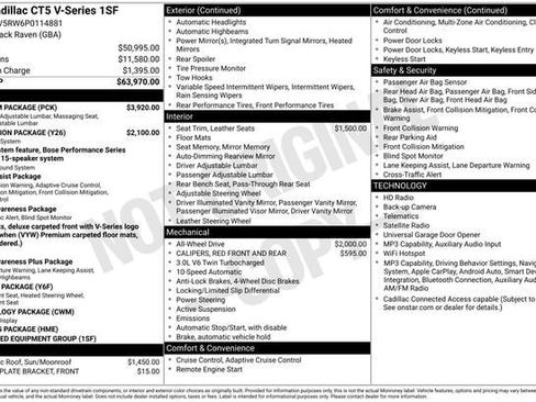Certified 2023 Cadillac CT5 V w/ Premium Package AWD/4WD image 35