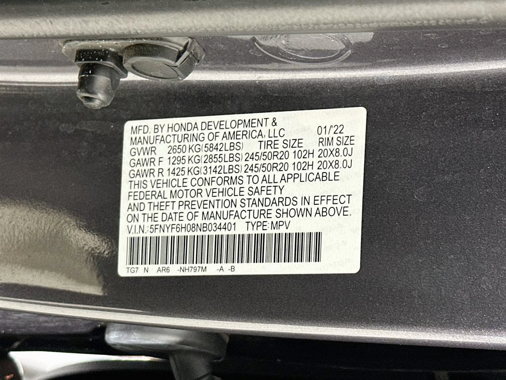 Certified 2022 Honda Pilot Elite image 27