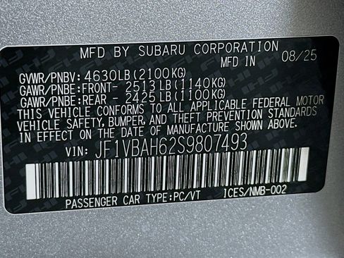 Used 2025 Subaru WRX Premium image 24